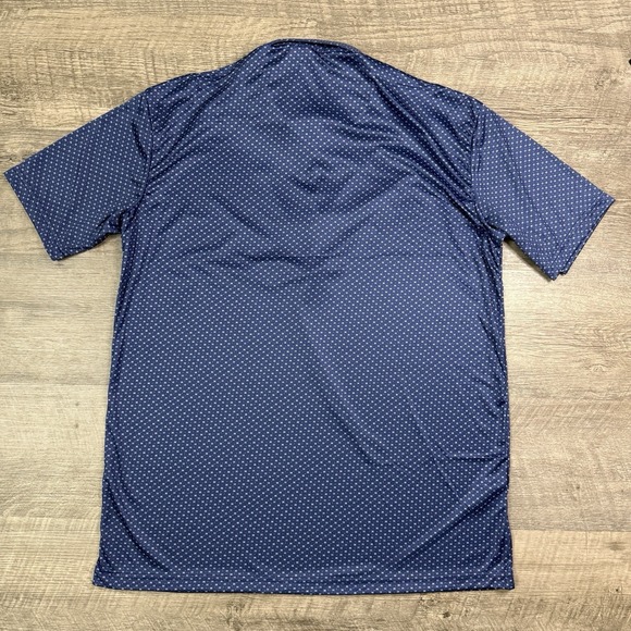 NEW Collars & Co polo men's 2XL blue star AOP active performance stretch casual - Picture 4 of 8